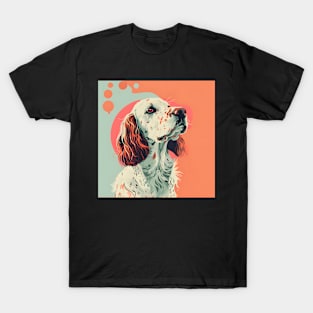 English Toy Spaniel in 80's T-Shirt